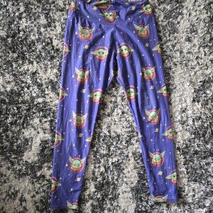 Star Wars Women’s Grogu The Child Leggings | Size XL | Purple